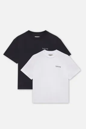 2 Pack Cropped Essential Tees