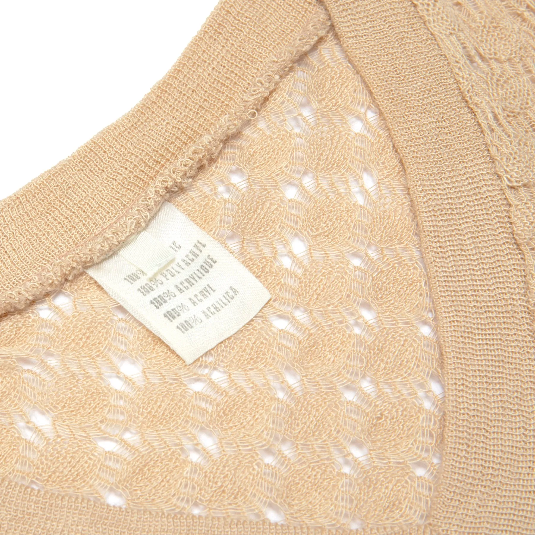 70s, Lace Knit, Mock Crochet, Resort