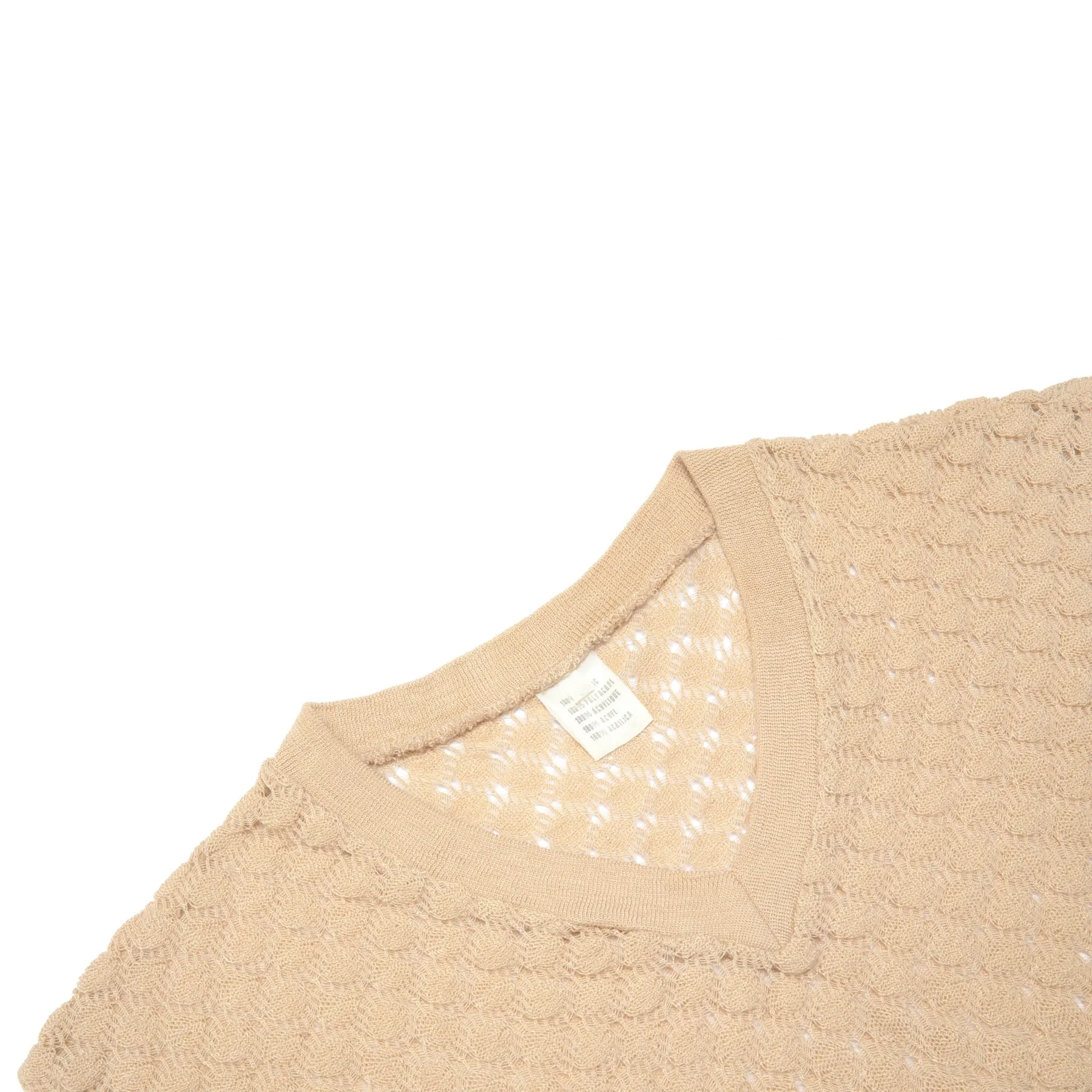 70s, Lace Knit, Mock Crochet, Resort