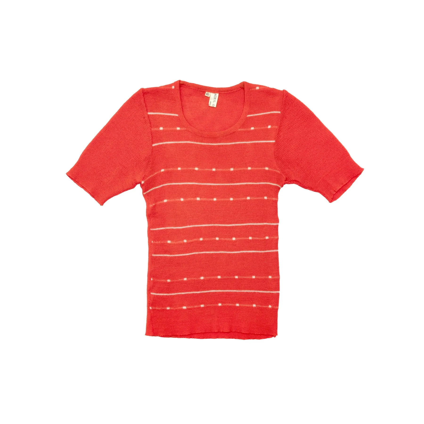 70s, Tuck-Stitched, Linear Floats, Acryl-Ganzgarn, Braille