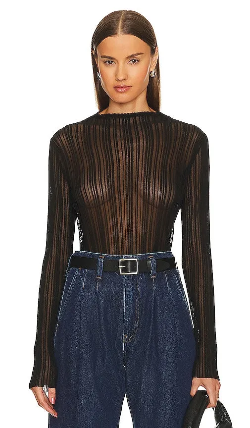 ANINE BING Amy Top in Black