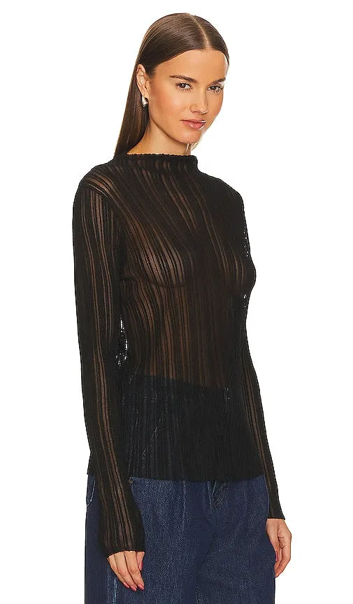 ANINE BING Amy Top in Black