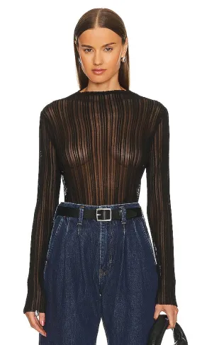 ANINE BING Amy Top in Black