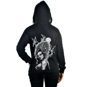 Brandages Zipped Long Sleeve Shirt Hoodie