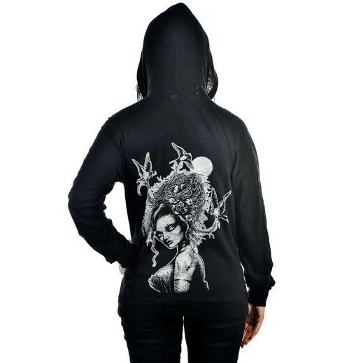 Brandages Zipped Long Sleeve Shirt Hoodie