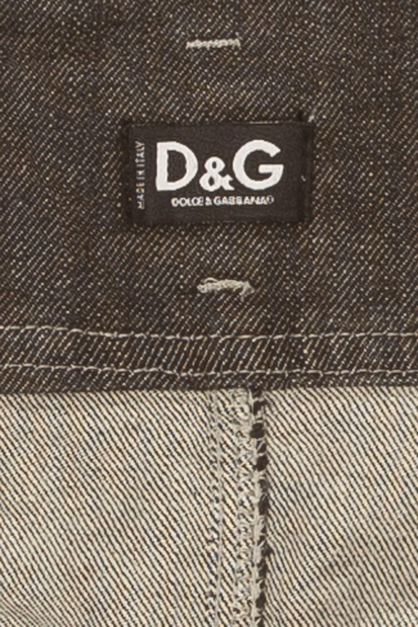D& G Dark Grey Denim Pencil Skirt - IT 40