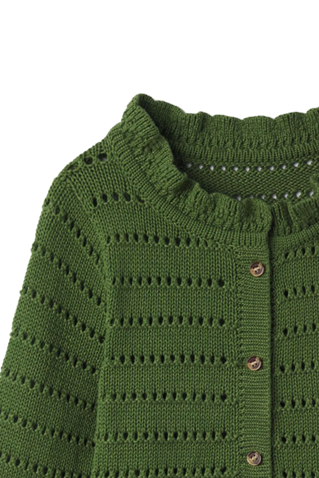 Frances Cardigan in Moss