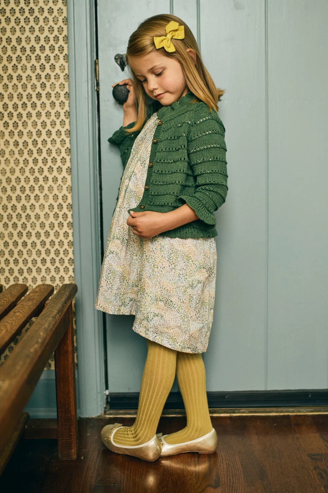 Frances Cardigan in Moss