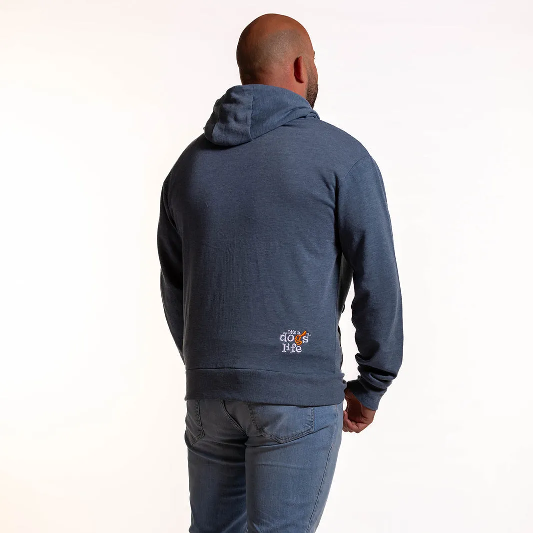 Full Zip Hoodie - Indigo Heather