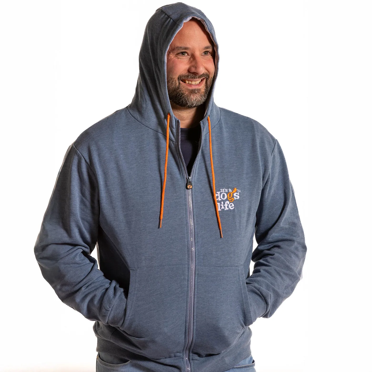 Full Zip Hoodie - Indigo Heather
