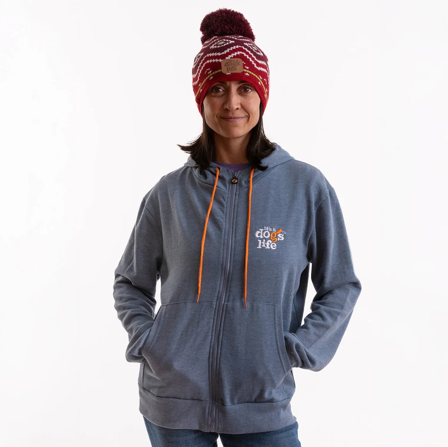 Full Zip Hoodie - Indigo Heather