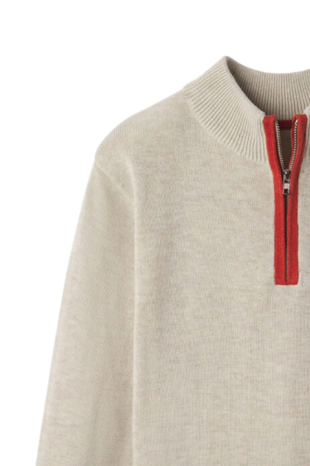 Griffin Sweater in Oatmeal and Chutney