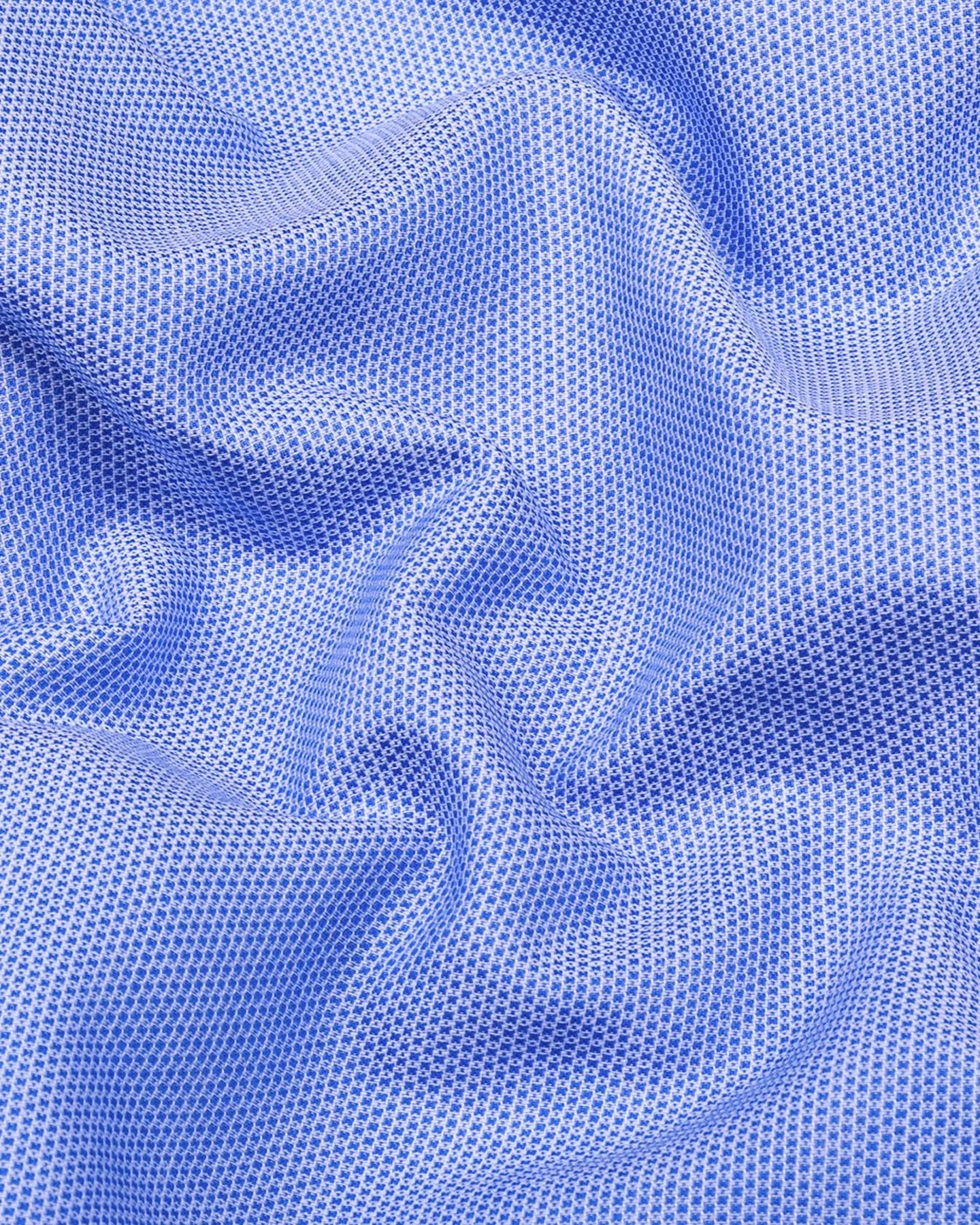 Harrow Blue With White Dobby Textured Cotton Shirt