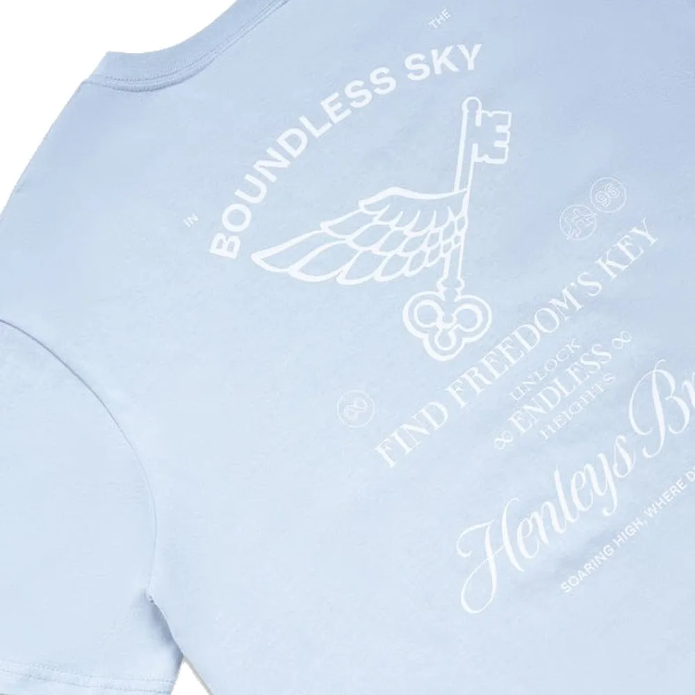 Henleys Freedom's Key Tee - Grey Sky