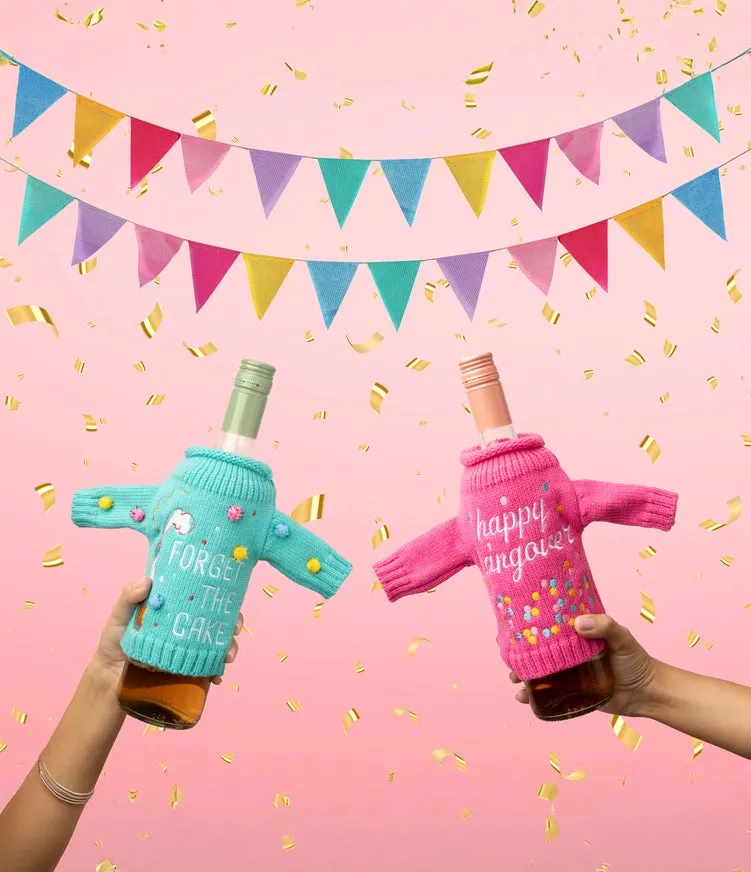 It's Yo Birthday Wine Bottle Sweater - Congrats, You're Vintage