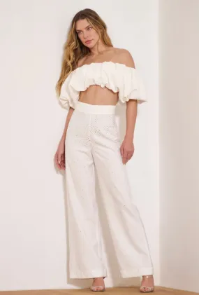 Lore - Pants Wideleg Shine