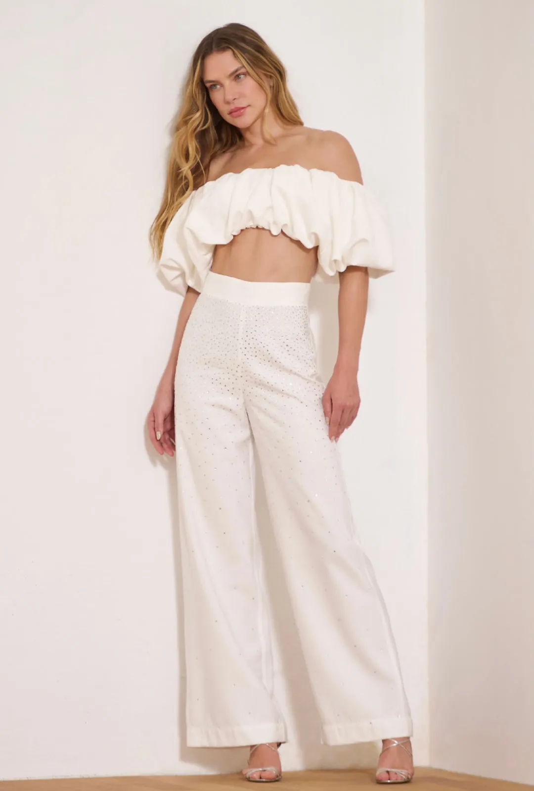 Lore - Pants Wideleg Shine