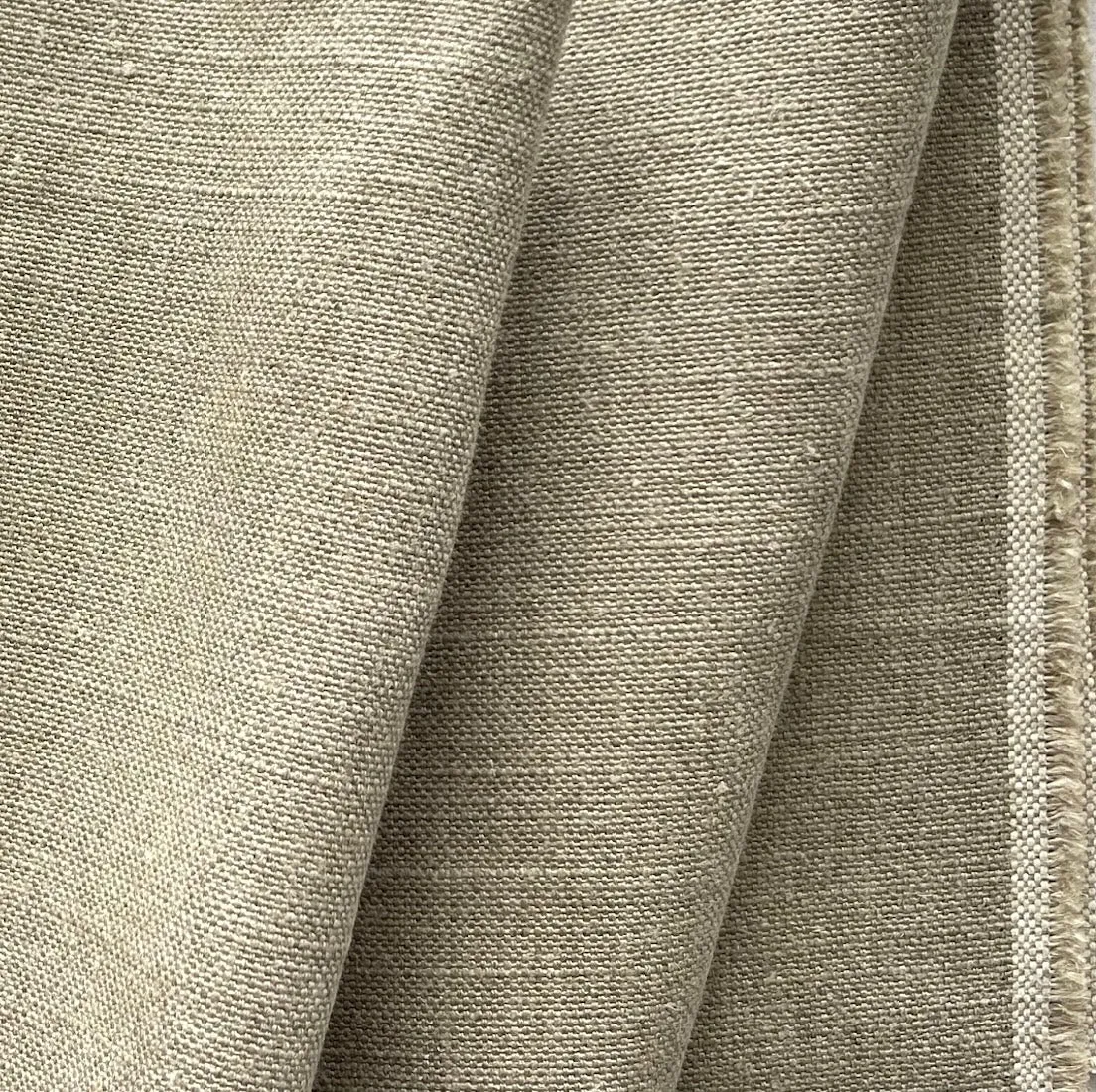 Mid-Weight Flax-Colored Linen (Made in Poland)