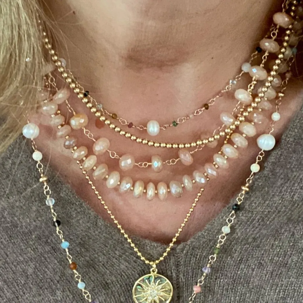 Mixed Gemstone Necklace - Sirena