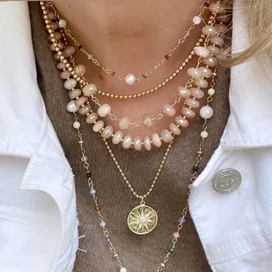 Mixed Gemstone Necklace - Sirena
