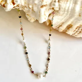 Mixed Gemstone Necklace - Sirena