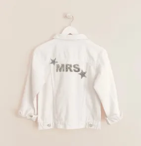 ‘Mrs’ White Denim Jacket