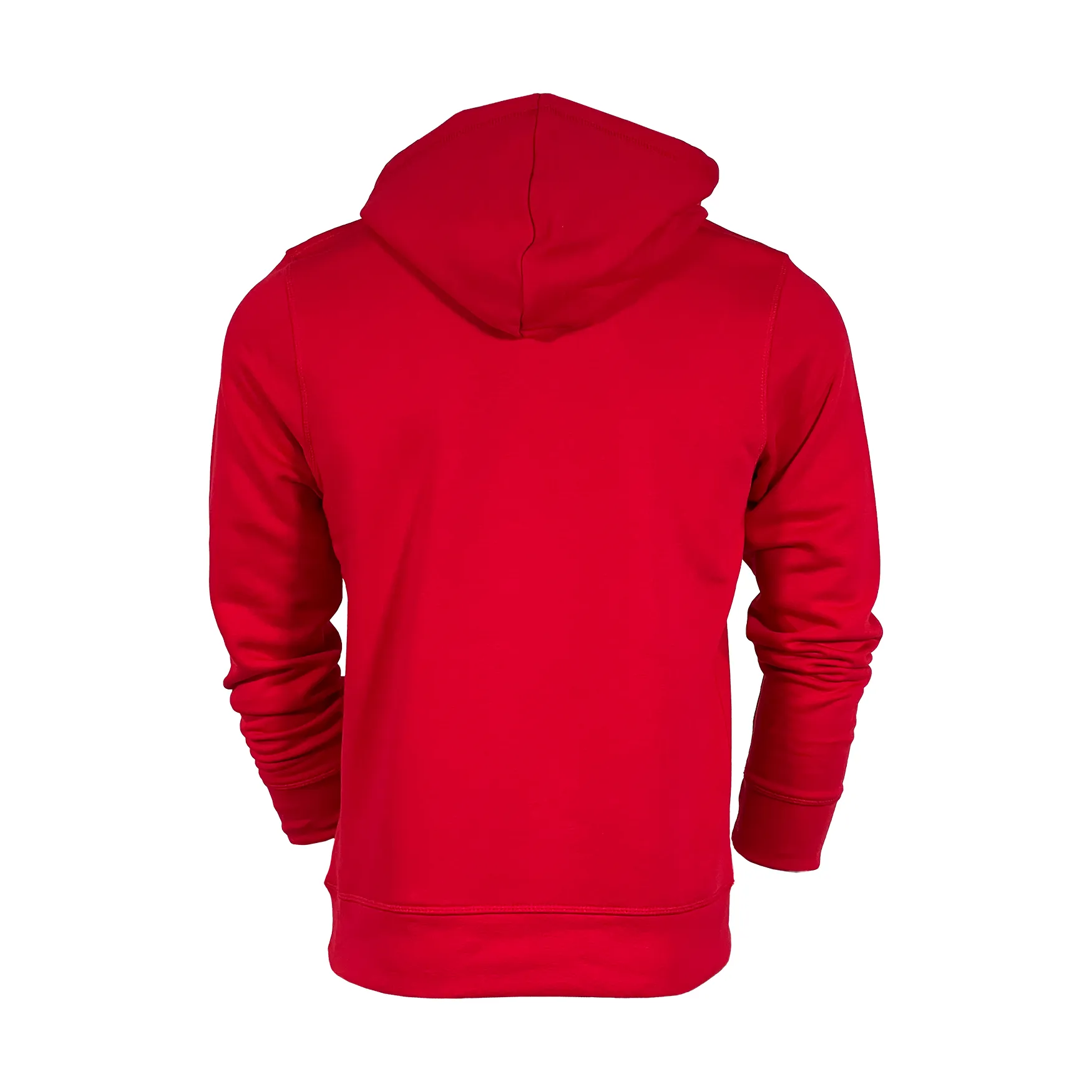 Omnitau Adult's Team Sports Organic Cotton Hoodie - Red