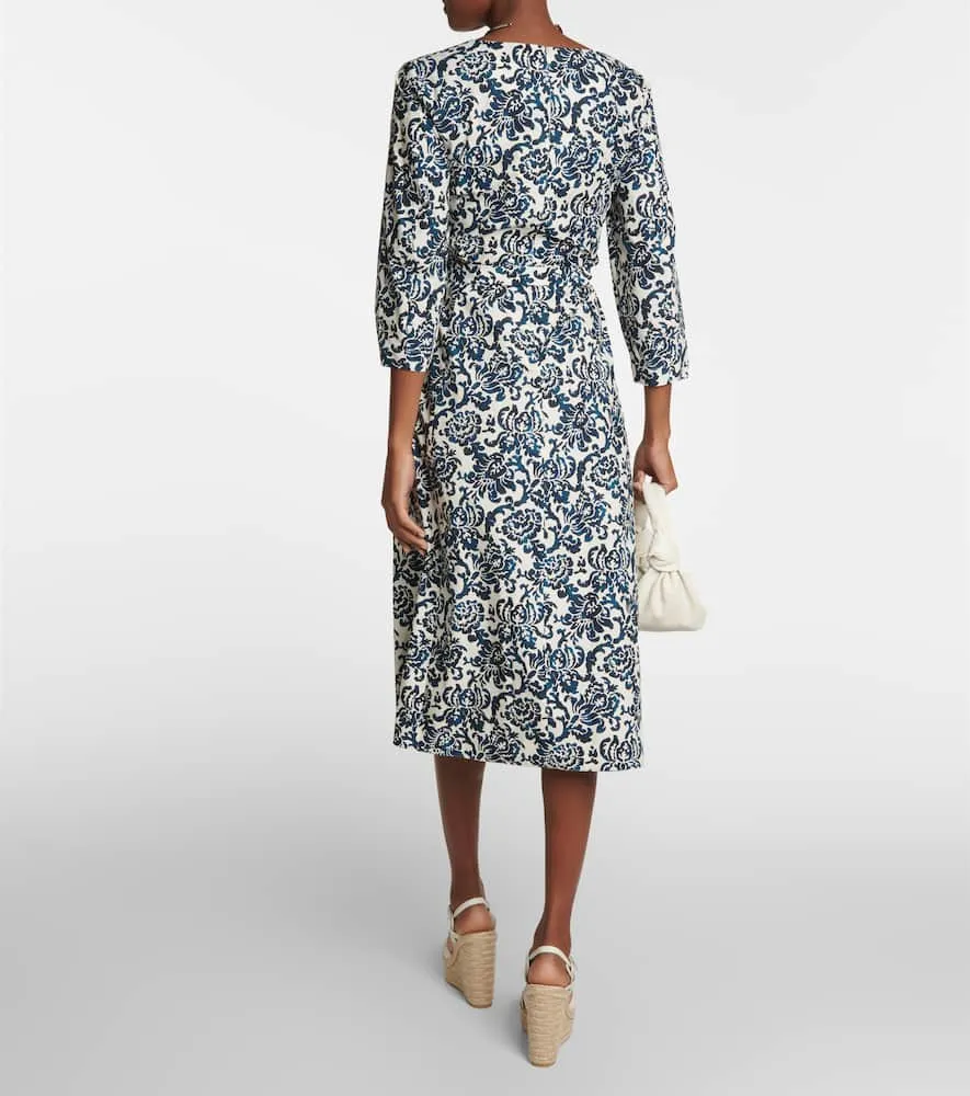 'S Max Mara Betty floral cotton poplin midi dress