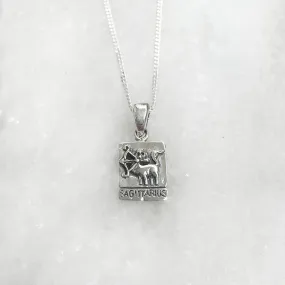 Sagittarius Silver Pendant