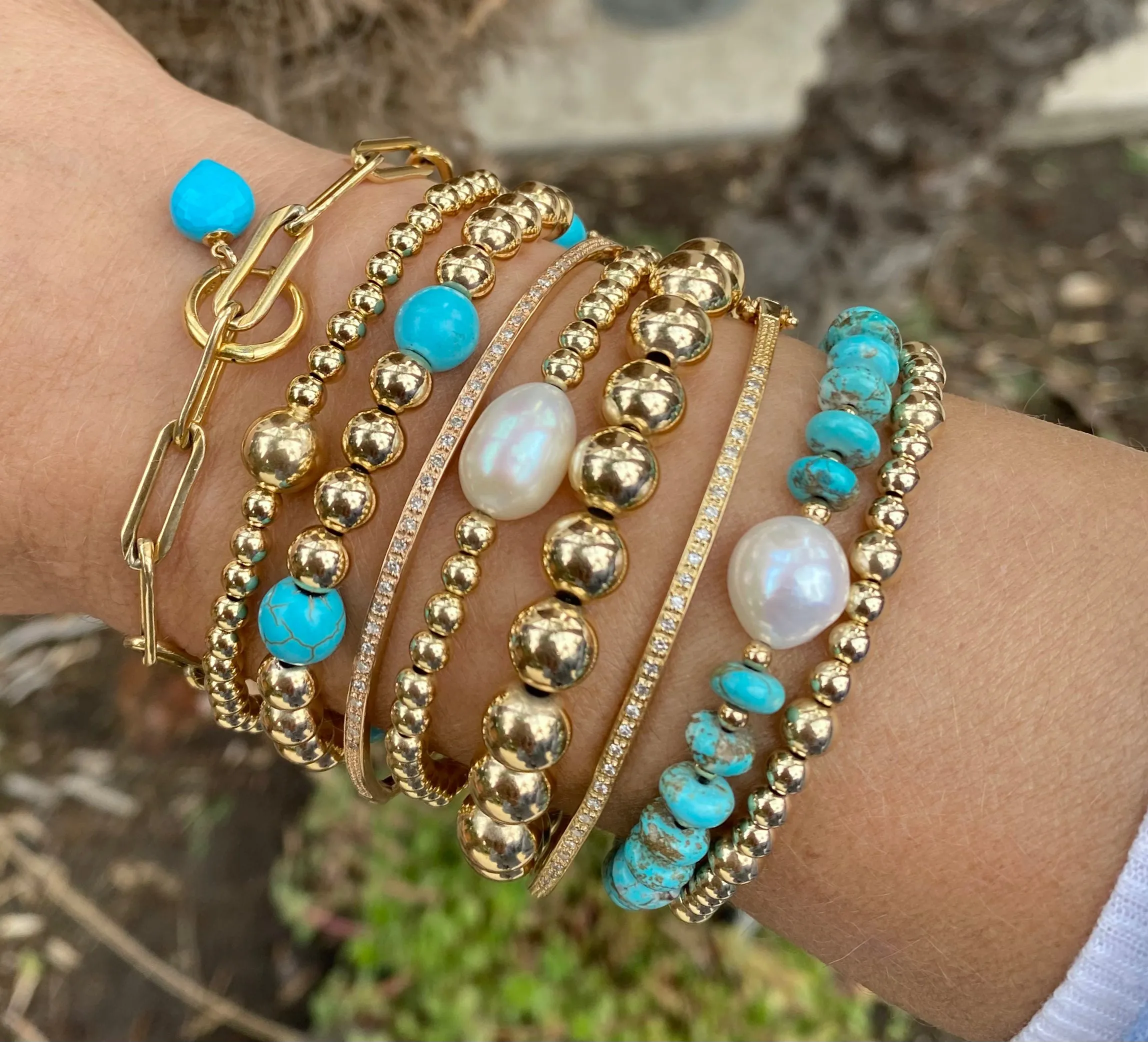 Silver Bead Bracelet Classic