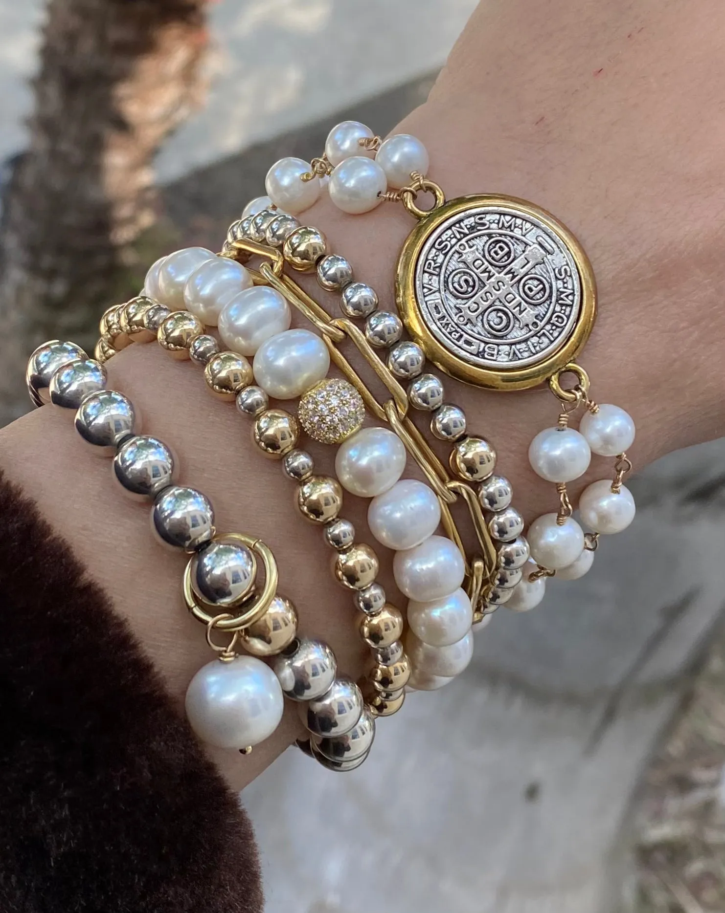 Silver Bead Bracelet Classic