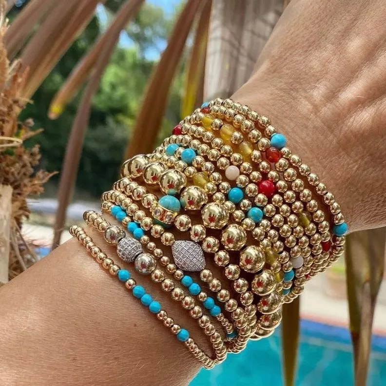 Silver Bead Bracelet Classic