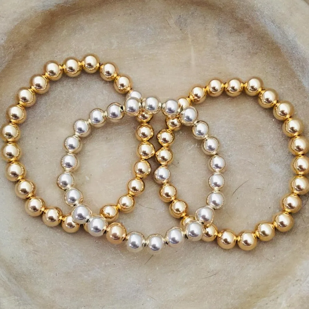 Silver Bead Bracelet Classic