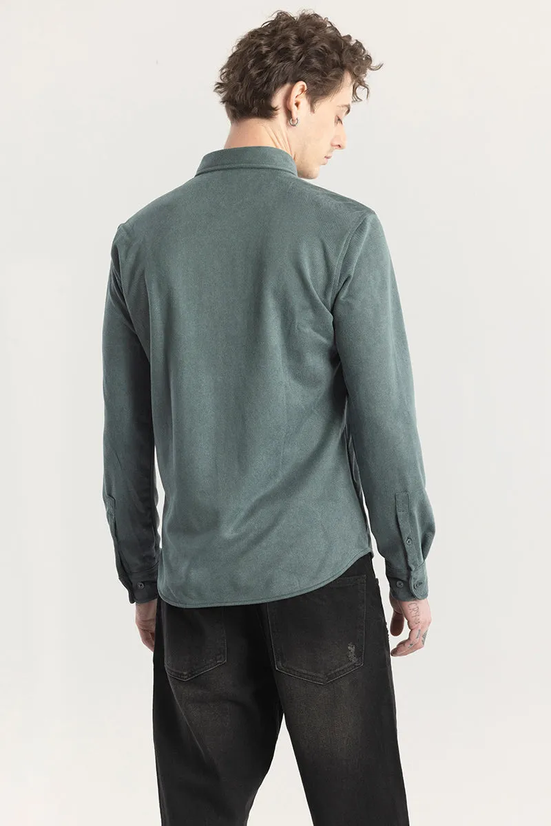Sleek Twill Green Shirt