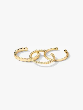 Texture Open Ring Set
