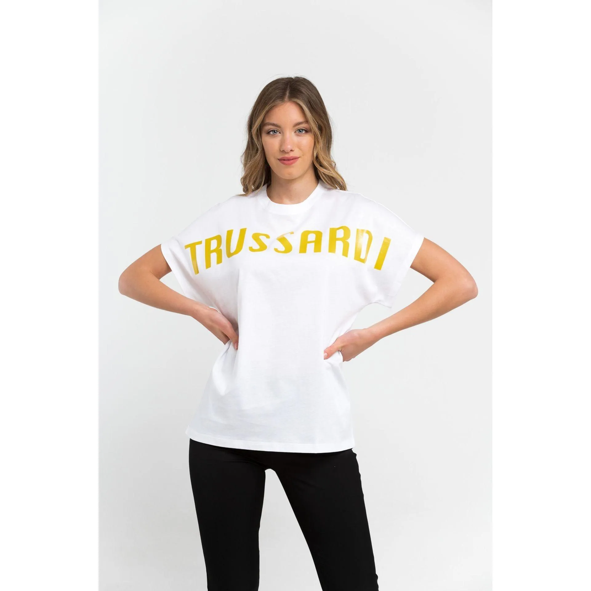 Trussardi Women T-Shirts - White Brand T-shirts