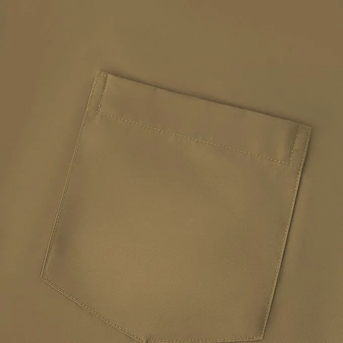 Uniform Unicorn Men's Formal Bronze Shirt - Slim Fit Long Sleeve with Pocket | Office Wear | Formal Wear | Daily Wear (Shirt_Bronze)