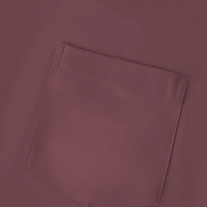 Uniform Unicorn Men's Formal Dusty Brown Shirt - Slim Fit Long Sleeve with Pocket | Office Wear | Formal Wear | Daily Wear(Shirt_Dusty Brown)