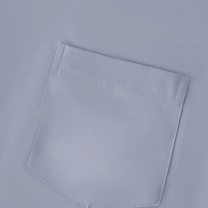 Uniform Unicorn Men's Formal Ice Blue Shirt - Slim Fit Long Sleeve with Pocket | Office Wear | Formal Wear | Daily Wear(Shirt_Ice Blue)