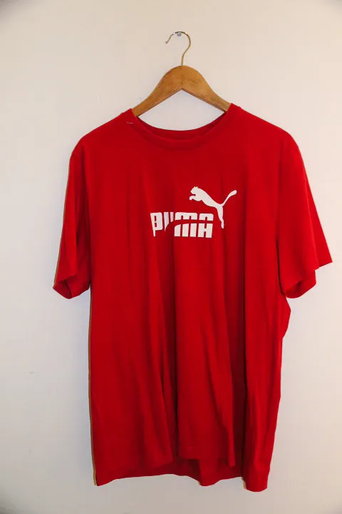 Vintage red puma essential mens XL tees