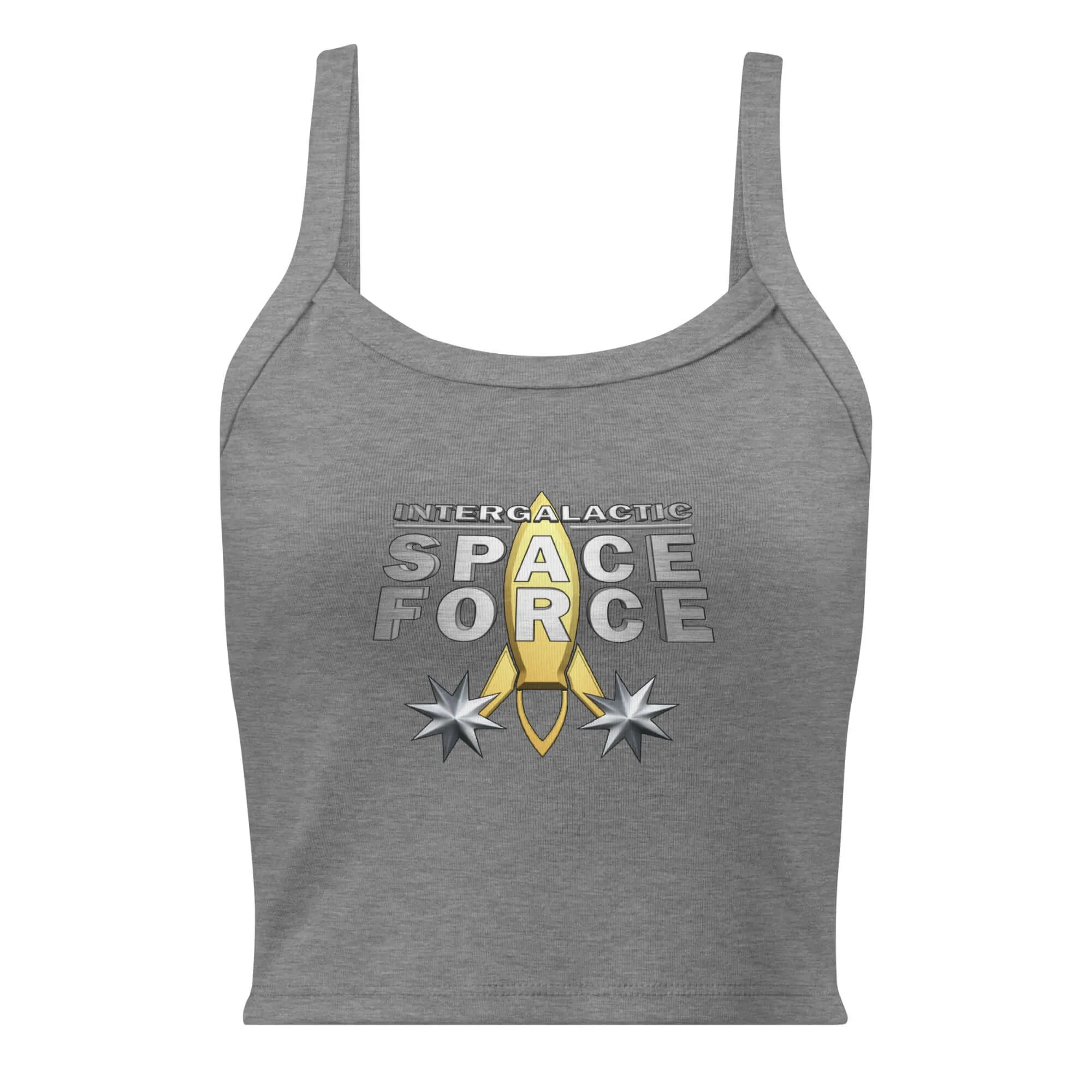Women’s Micro-Rib Tank Top | Intergalactic Space Force Logo