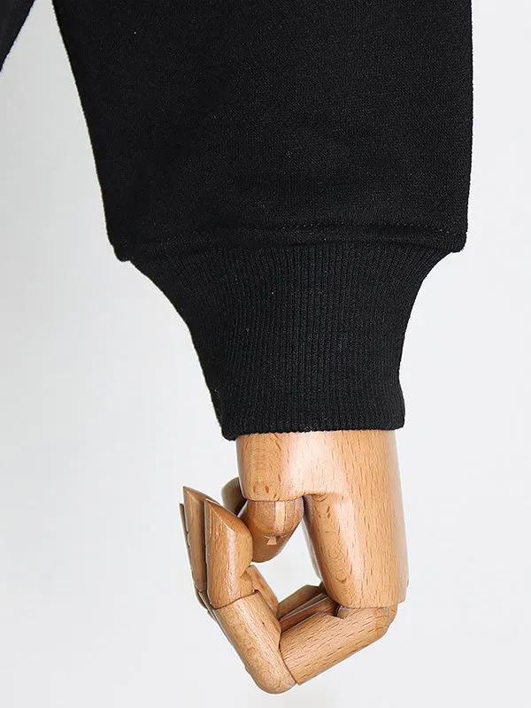 xakxx Casual Loose Solid Color Hoodies Top